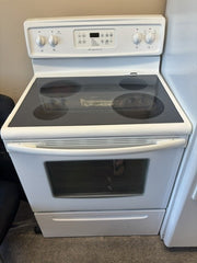 Used Frigidaire 30" Electric Glass Top Range – White – Fully Tested - Store