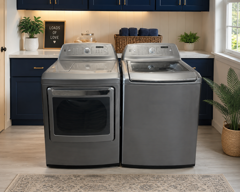 Used Kenmore Elite Top Load Washer & Electric Dryer Set – Metallic Gray – Fully Tested