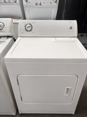 Whirlpool White Dryer – Space Saving Design for Narrow Laundry Areas