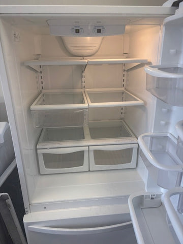 Kenmore White Fridge 30" White Bottom Freezer Refrigerator – Clean & Reliable Used AP-107