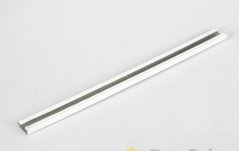 Used OEM Whirlpool WP2266727 Refrigerator Door Shelf Trim (Narrow) – White – Tested short