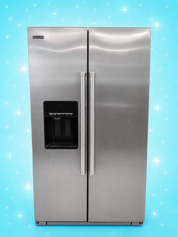 KitchenAid Stainless Steel Side-by-Side Refrigerator with Water & Ice Dispenser