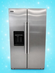 KitchenAid Stainless Steel Side-by-Side Refrigerator with Water & Ice Dispenser