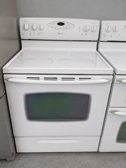 Maytag White Glass Top Electric Stove – Smooth Top Range | Tested & Working