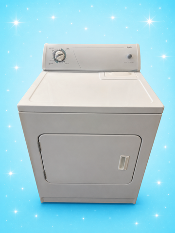 Whirlpool White Dryer – Space Saving Design for Narrow Laundry Areas