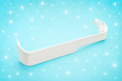 Used OEM Frigidaire 240337901 Refrigerator Door Shelf Retainer Bar – 24-1/4" – White – Tested