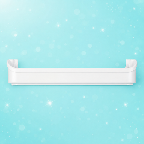 Used OEM Frigidaire 240495804 Refrigerator Freezer Door Shelf Bin – White – Tested