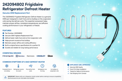 Frigidaire 242094802 Defrost Heater – Genuine OEM Refrigerator Defrost Heating Element NEW