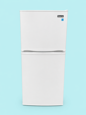 Magic Chef White Fridge 24" White Top Freezer Refrigerator – Clean & Reliable Used - HG