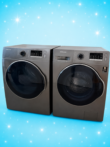 Samsung 24” Apartment Size Front Load Washer & Dryer Set – Graphite Grey