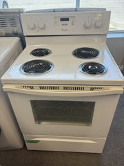 Used Whirlpool 30" Electric Coil Top Range – White – Fully Tested - store
