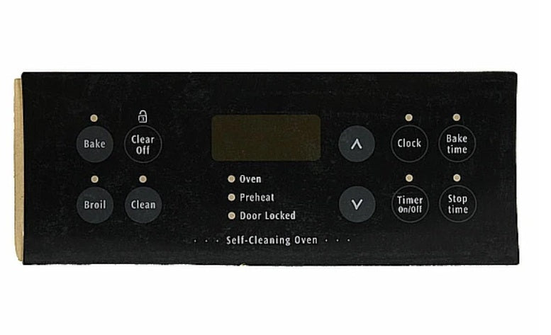 Frigidaire Stove Range Oven Control Overlay Part Number 316220805 Black