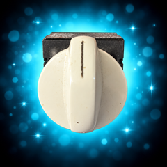 318220004 switch cream knob front