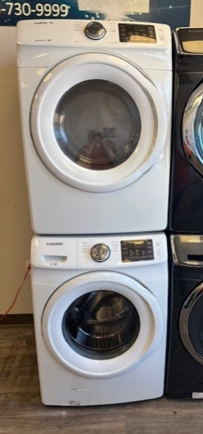 Samsung White Front Load Washer and Dryer Set - 27 inches Wide - Store