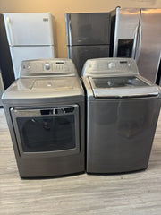 Used Kenmore Elite Top Load Washer & Electric Dryer Set – Metallic Gray – Fully Tested