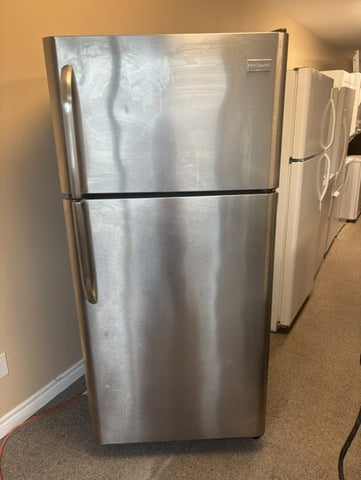 Frigidaire Stainless Steel Top Freezer Refrigerator – Compact & Reliable