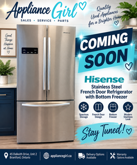 Hisense Stainless Steel French Door Refrigerator with Bottom Freezer – Used