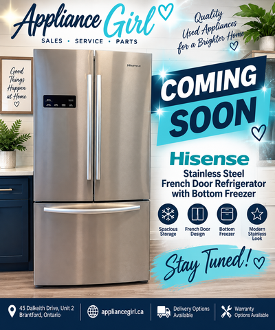 Hisense Stainless Steel French Door Refrigerator with Bottom Freezer – Used