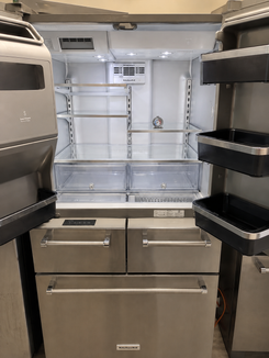 SOLD!  KitchenAid 36" Stainless Steel French Door Refrigerator with Interior Water Dispenser – Fully Tested
