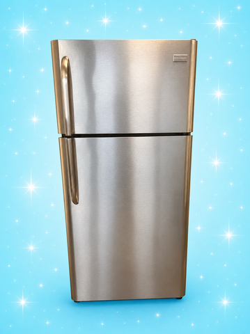 Frigidaire Stainless Steel Top Freezer Refrigerator – Compact & Reliable