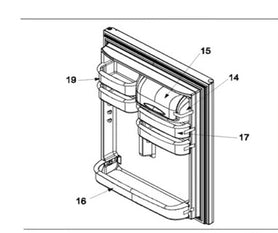 Bottom Door Bar  Kenmore Model 596.62914200 Appliance Parts