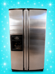 KitchenAid Stainless Steel Side-by-Side Refrigerator with Ice & Water Dispenser – Used