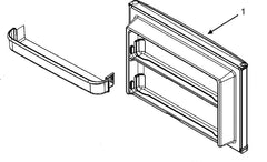 Used OEM Whirlpool 63001419 Refrigerator Freezer Door Bar – Tested