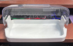 Maytag 63001398 Refrigerator Dairy Compartment Door Shelf Bin with Clear Cover – Genuine OEM – Used