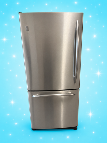 GE Stainless Steel Bottom Freezer Refrigerator