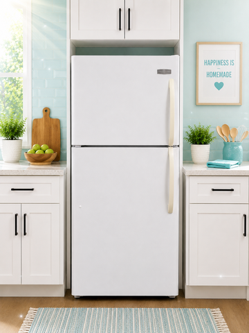 Used Frigidaire Top Freezer Refrigerator – White – Apartment & Family Size – Tested - Store