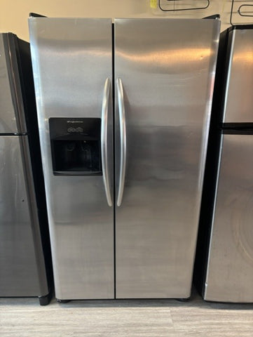 Used Frigidaire Side-by-Side Refrigerator – Stainless Steel  –  Tested
