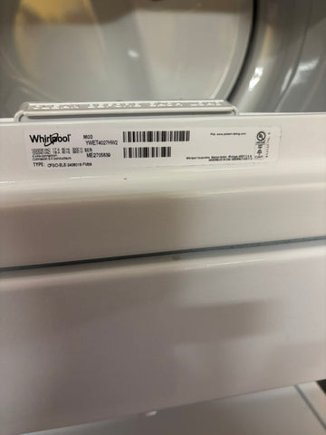 New Used Once Whirlpool 27" Stacked Laundry Center – Washer & Electric Dryer – Tested - Store