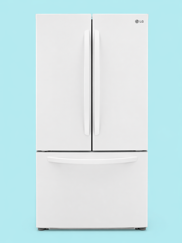 LG Fridge French Door White Refrigerator 33 inches – Clean & Reliable Used