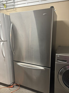 SOLD!   Amana 36" Stainless Steel Bottom Freezer Refrigerator – Excellent Condition