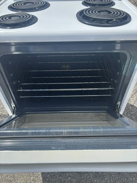 Kenmore White 30" Electric Coil Top Stove Range – Self-Cleaning Oven – Clean & Reliable