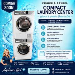 Coming Soon – Fisher & Paykel Compact Stackable Washer & Ventless Dryer Set | Reserve Today