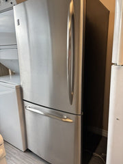 Used LG Bottom Freezer Refrigerator – Stainless Steel – Fully Tested