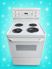 General Electric White Coil Top Electric Range – Classic GE Stove 24 inch Apartment Size