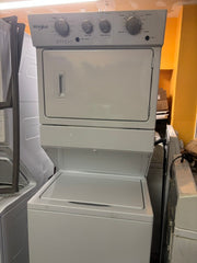 New Used Once Whirlpool 27" Stacked Laundry Center – Washer & Electric Dryer – Tested - Store