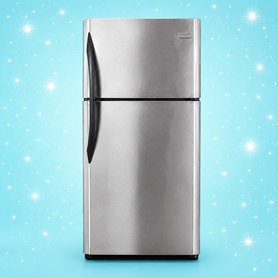 Used Frigidaire Top Freezer Refrigerator – Stainless Steel Finish – Tested & Ready to Go - store
