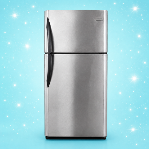 Used Frigidaire Top Freezer Refrigerator – Stainless Steel Finish – Tested & Ready to Go - store