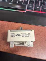 Actual used Whirlpool switch showing original printed label and condition