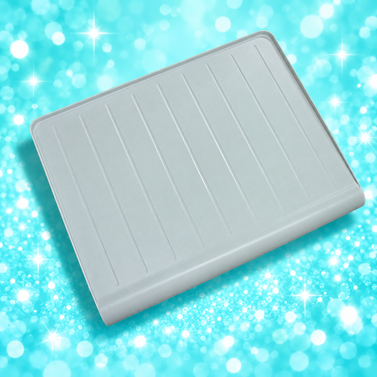 197D4944 refrigerator crisper cover on aqua sparkle background