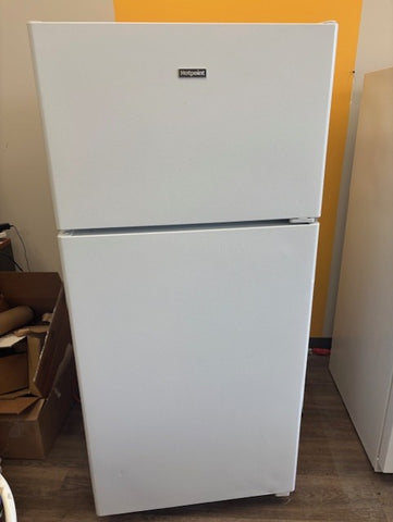 General Electric White Fridge 28" White Top Freezer Refrigerator – Clean & Reliable Used AP-113-HG