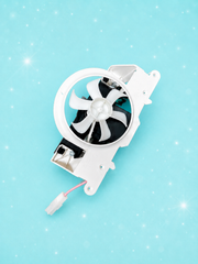 Used OEM Whirlpool Refrigerator Evaporator Fan Assembly – Complete & Tested  Includes:  W10850162 – Air Orifice / Air Duct WP2315539 – Evaporator Fan Motor WP2163777 – Evaporator Fan Blade