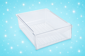 240530811 Frigidaire Refrigerator Meat Pan Drawer, Clear