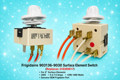 Frigidaire 903136-9030 Range Surface Element Switch (Replaces 318369617) – Used Genuine OEM