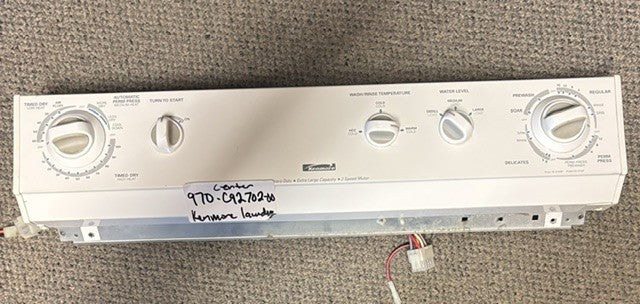 Kenmore Washer Temperature Control Switch with Knob – From Kenmore Laundry Centre Control Panel Model 970-C92702-00 – Used OEM Part