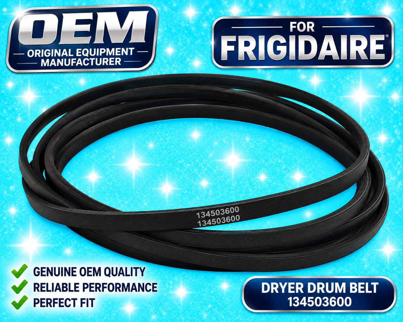 Frigidaire Dryer Drum Belt OEM 134503600