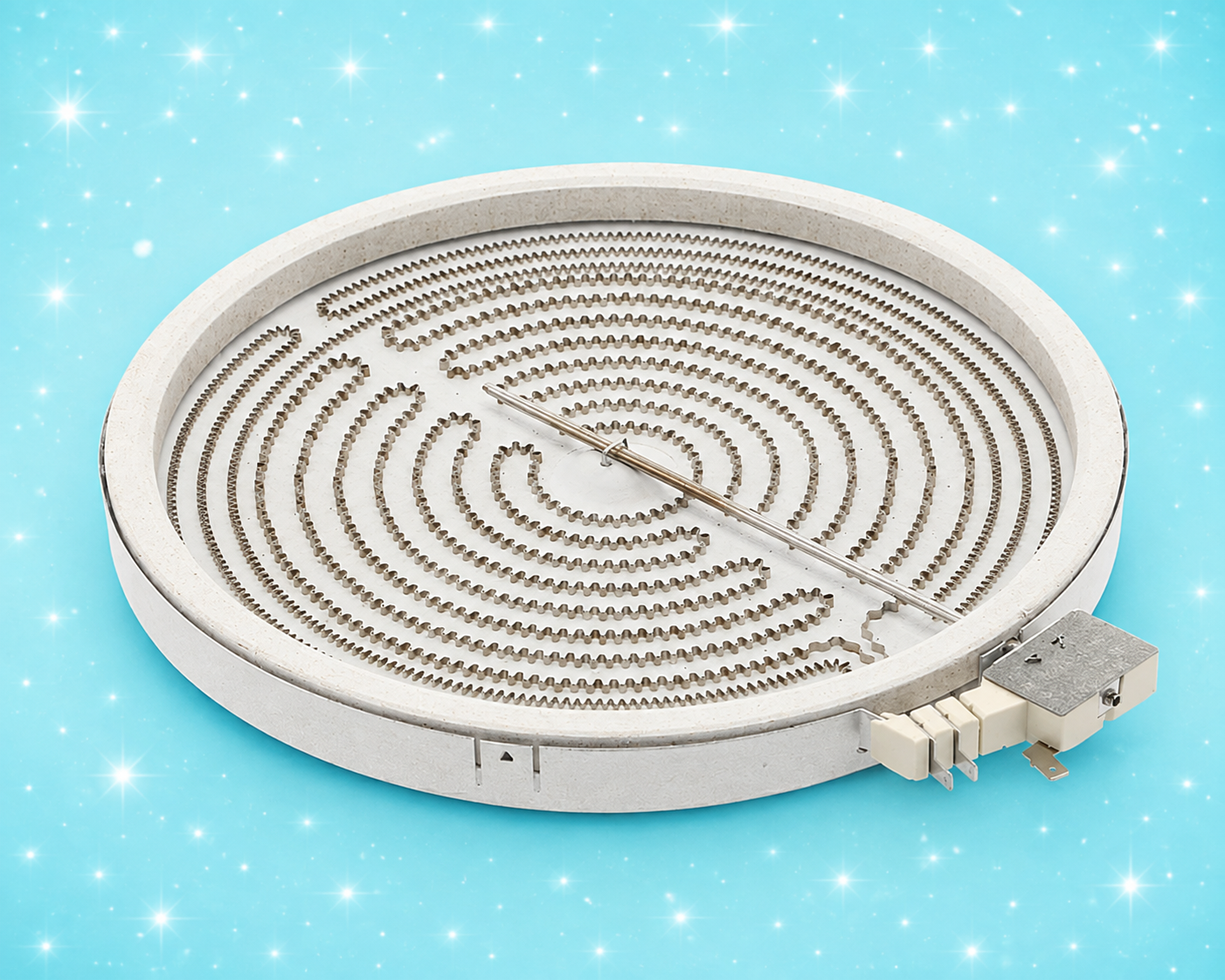 Used OEM Samsung DG47-00064A Dual Radiant Surface Element – 9"/12" Cooktop Burner – Tested BH